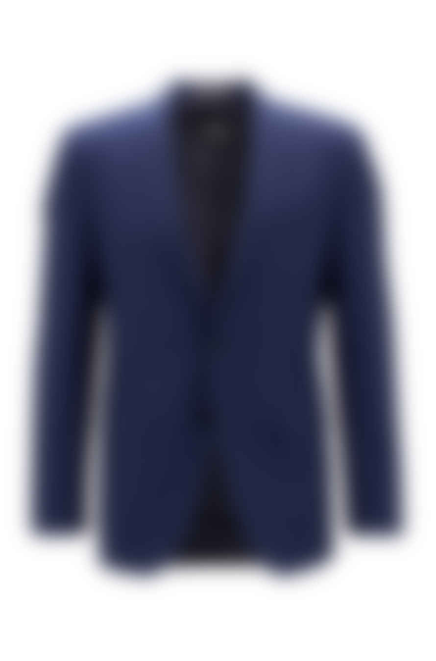 Hugo Boss Blue Stretch Virgin Wool Slim fit Suit