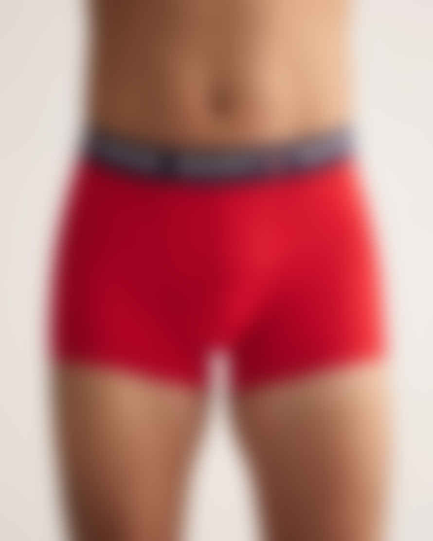 Gant Pack of 3 Blue Red and Navy Retro Shield Trunks