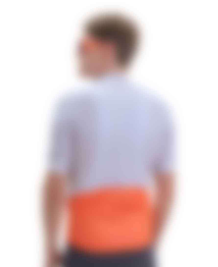 POC T-shirt Essential Road Logo Uomo Granite Grey/zink Orange