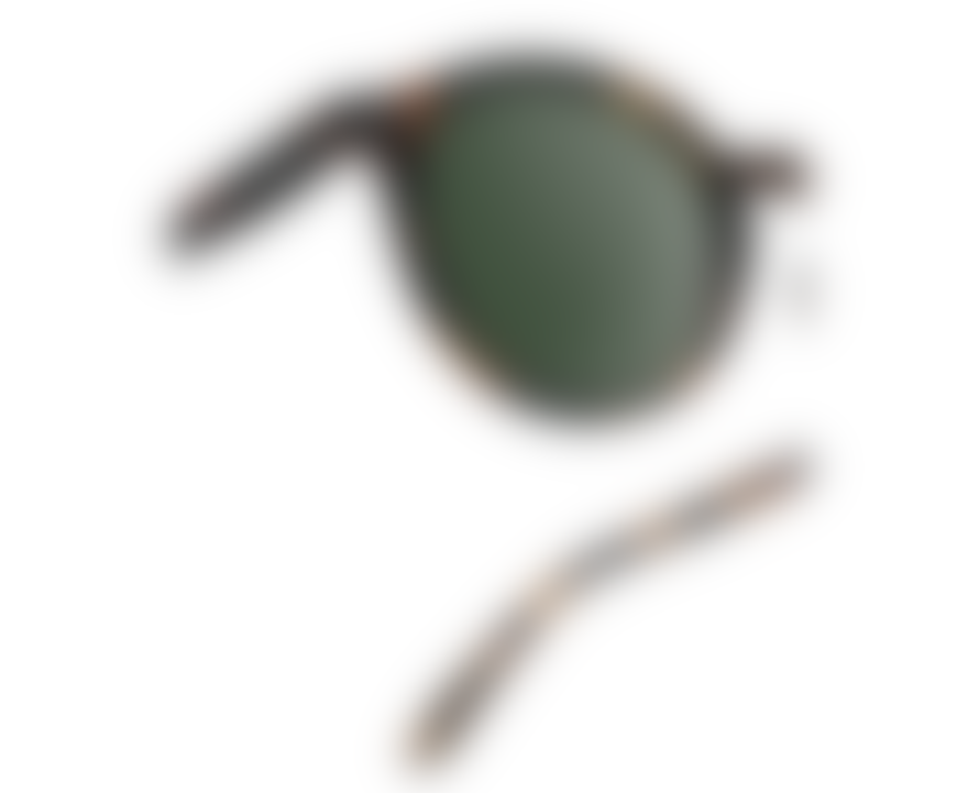 IZIPIZI #d Sunglasses - Tortoise, Green Lenses