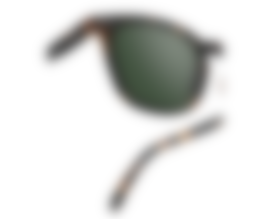 IZIPIZI #e Sunglasses - Tortoise, Green Lenses