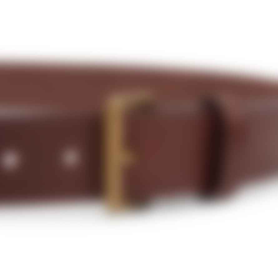 Burrows & Hare  Bridle Leather Belt - Brown