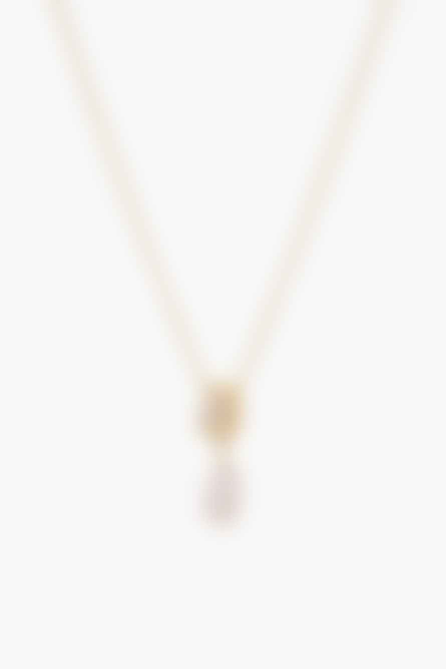 Tutti & Co Freshwater Pearl Necklace In Gold