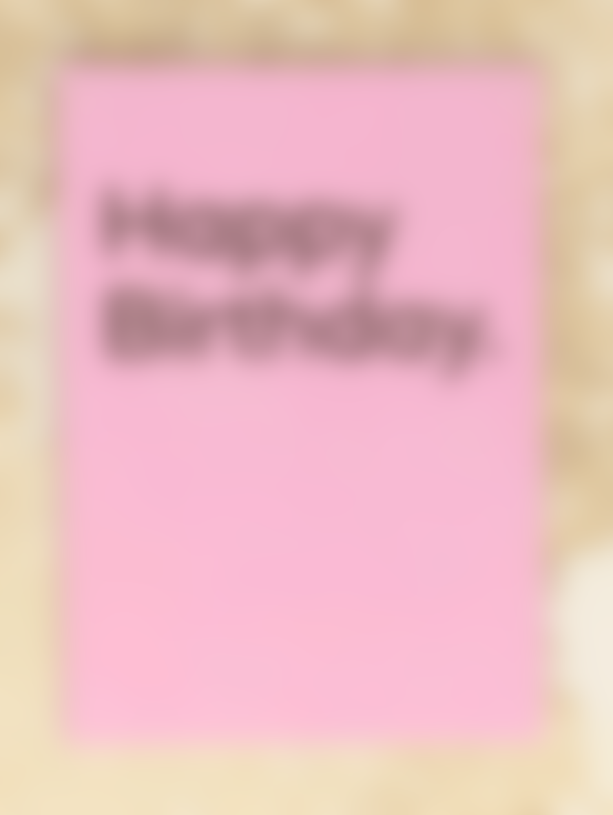 Say It With Songs Pink Happy Birthday by Stevie Wonder Greeting Card