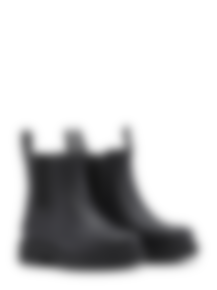 Ilse Jacobsen  Black Short Rubber Wellington Boots 