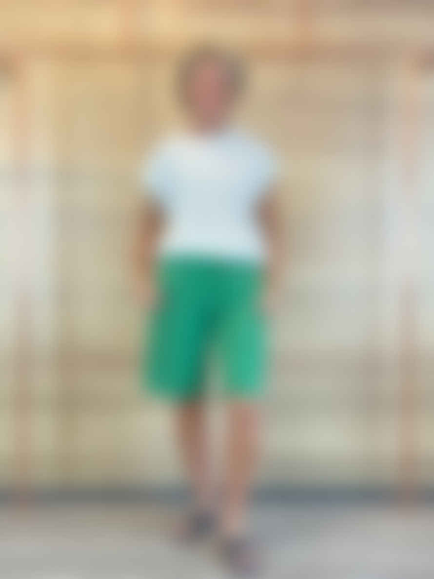b.young Green Bydanta Casual Bermuda Shorts