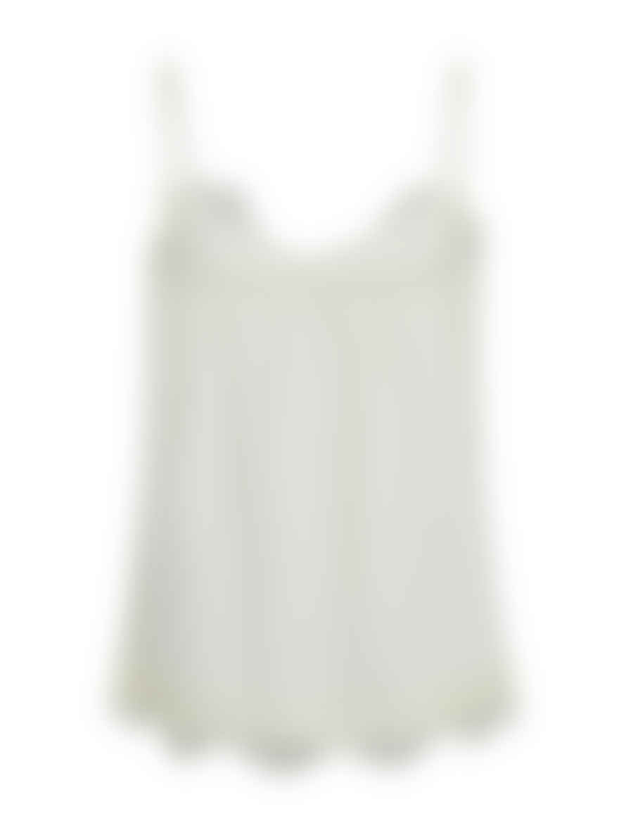 CC Heart Off White Lace Cami Top