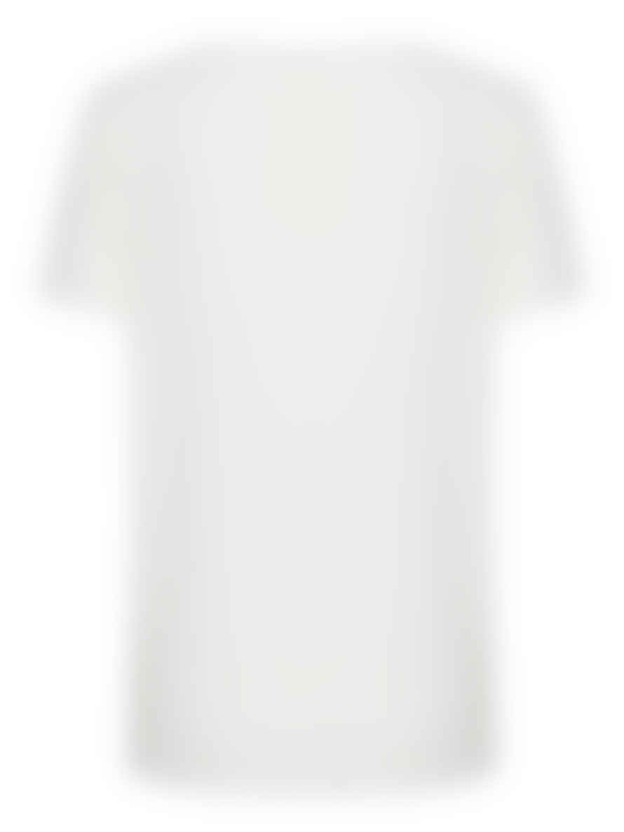 b.young Optical White Byrexima V Neck T Shirt