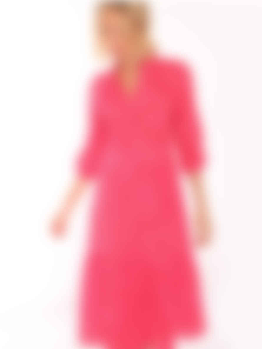 Vilagallo Pink Ikat Brielle Dress