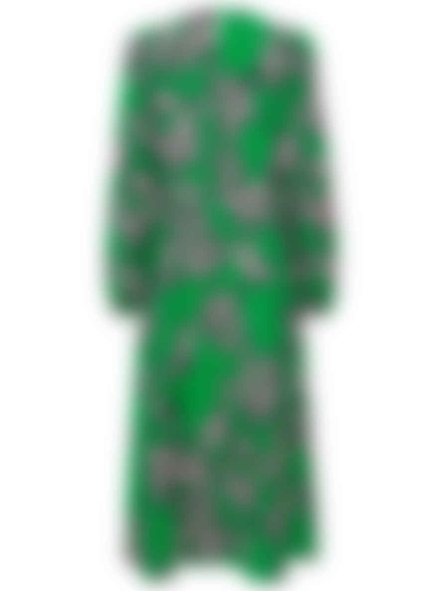 Pulz Green Printed Dress