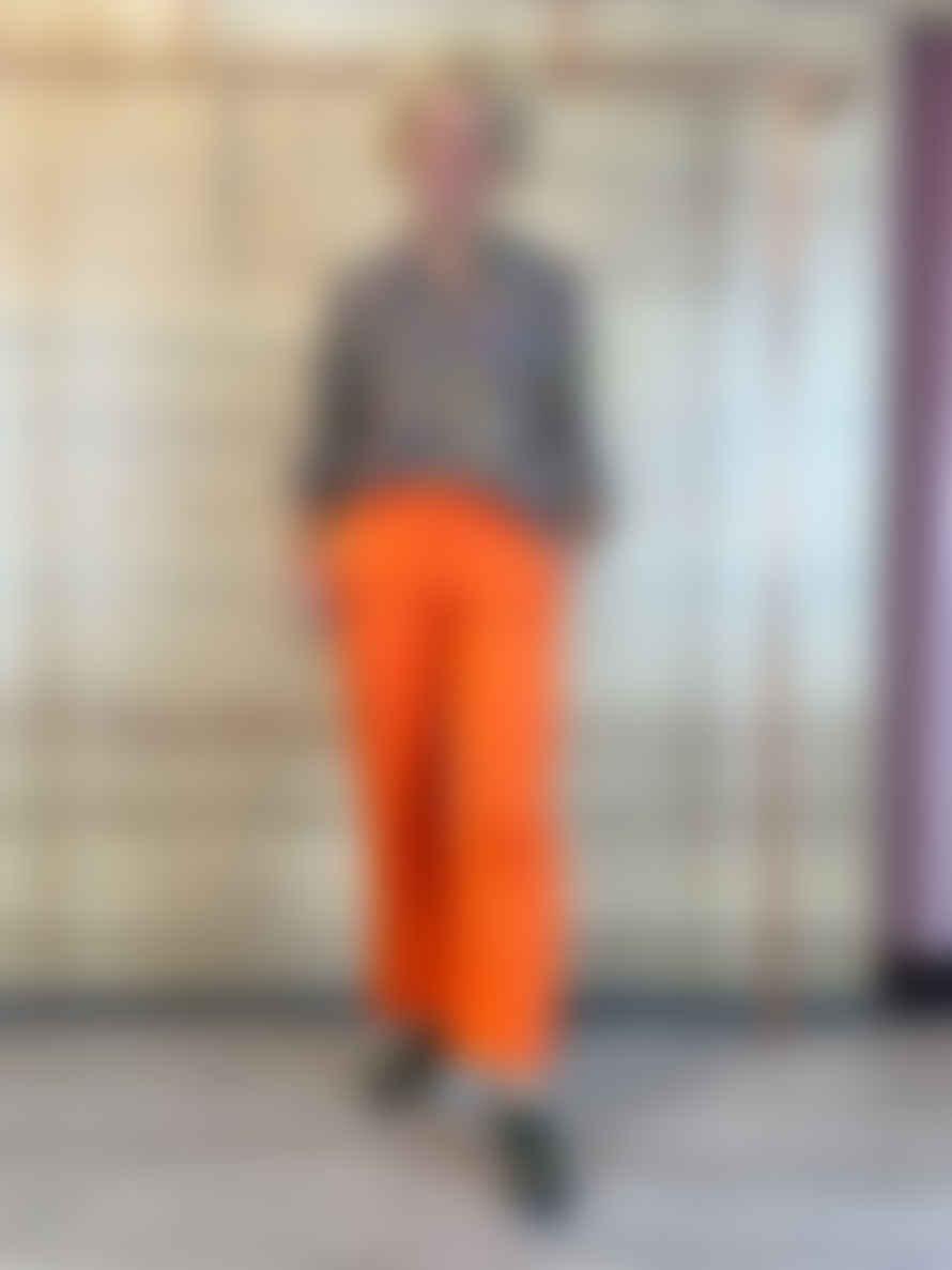 b.young Orange Byestale Trousers