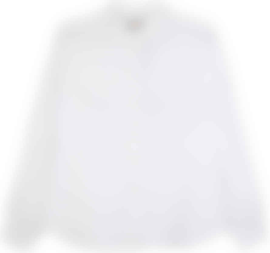 Saywood Edi Volume Sleeve Shirt In White Cotton Bamboo