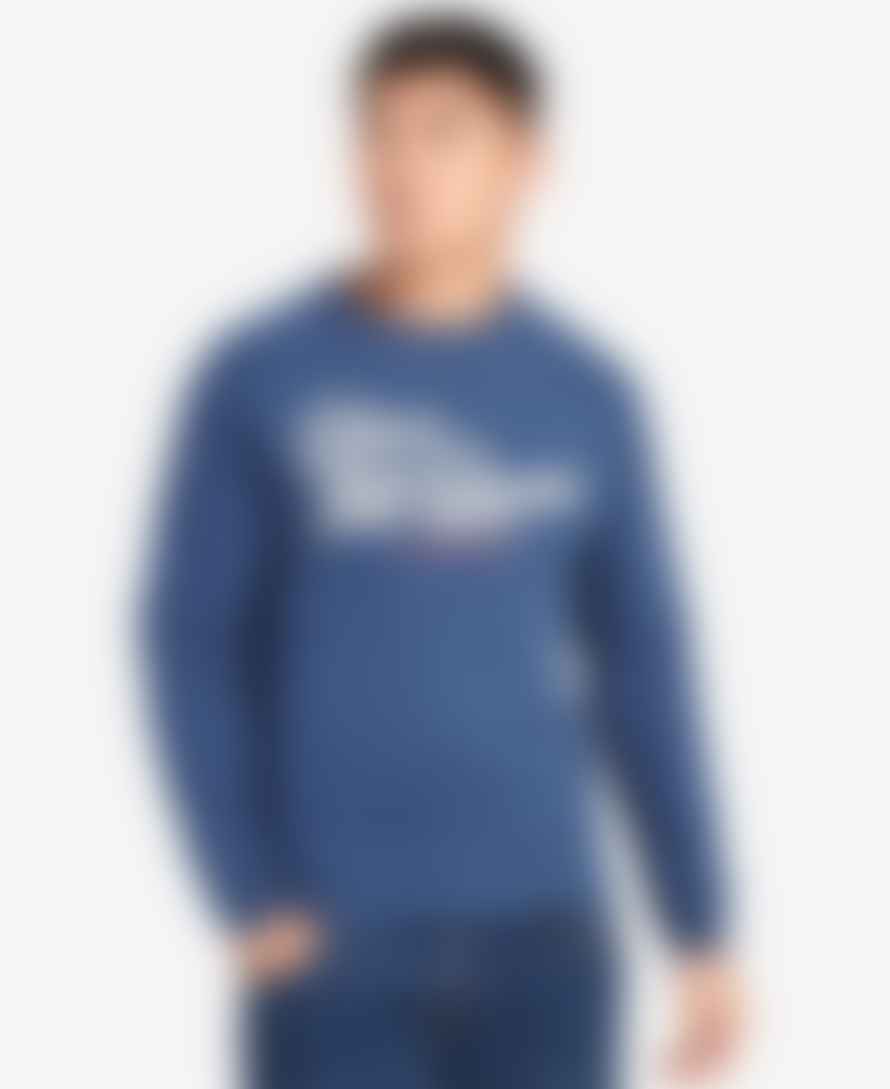Barbour Holts Graphic Sweatshirt Insignia Blue