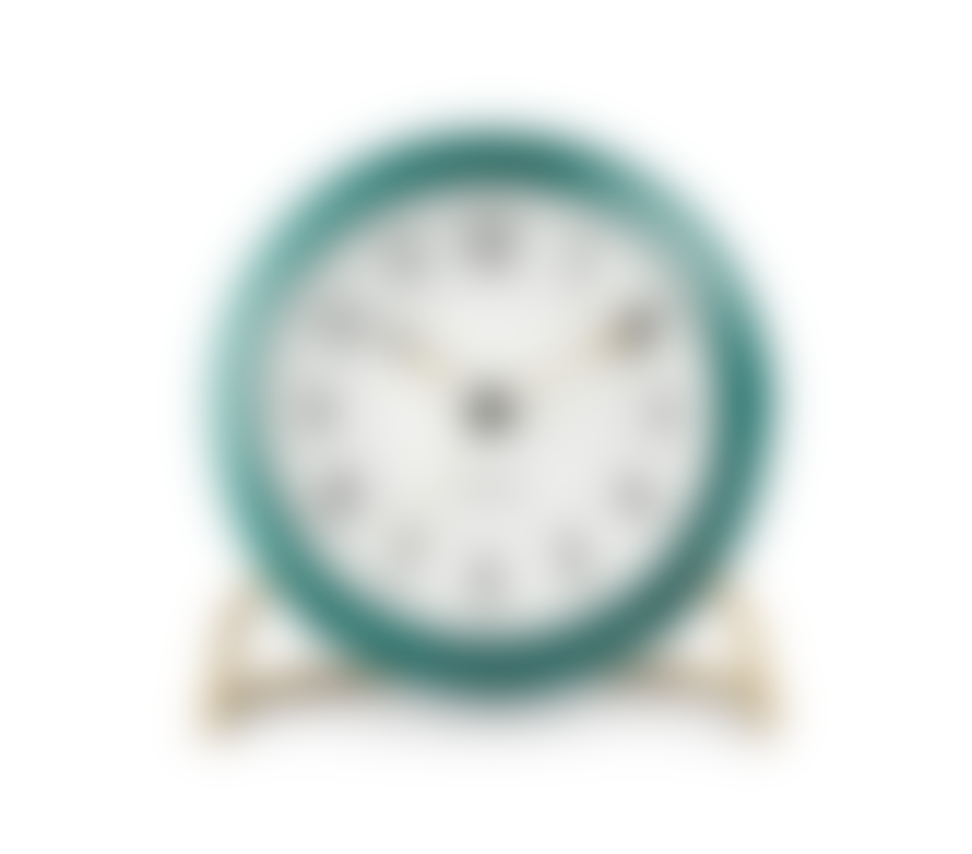 Rosendahl Arne Jacobsen - Station Table Clock 11cm Green/White