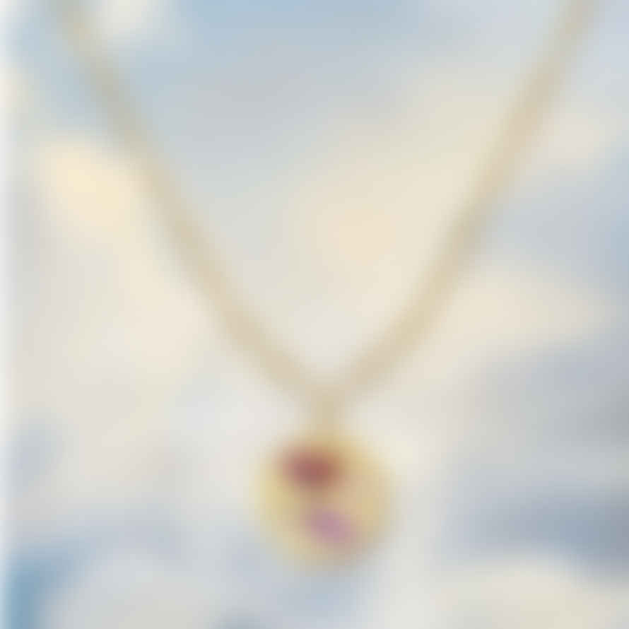 Junk Jewels Heartbreaker Gemstone Necklace In Gold
