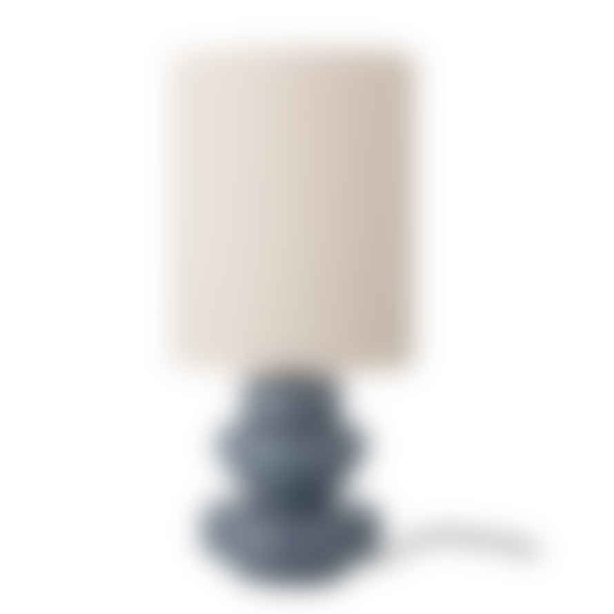 Bloomingville Blue Glass Table Lamp And Shade