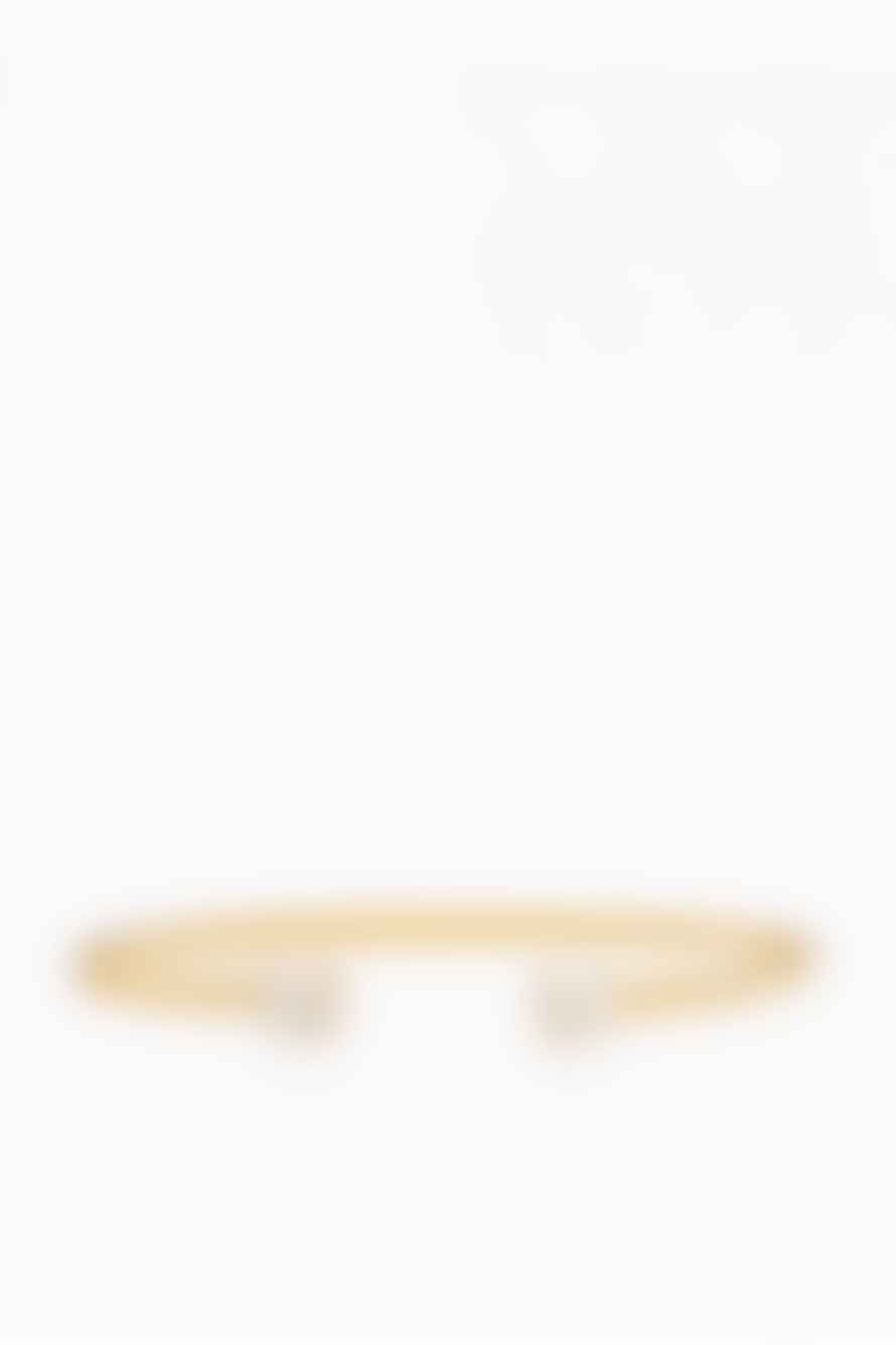 Caroline Svedbom Mini Twisted Bracelet In Gold Crystal