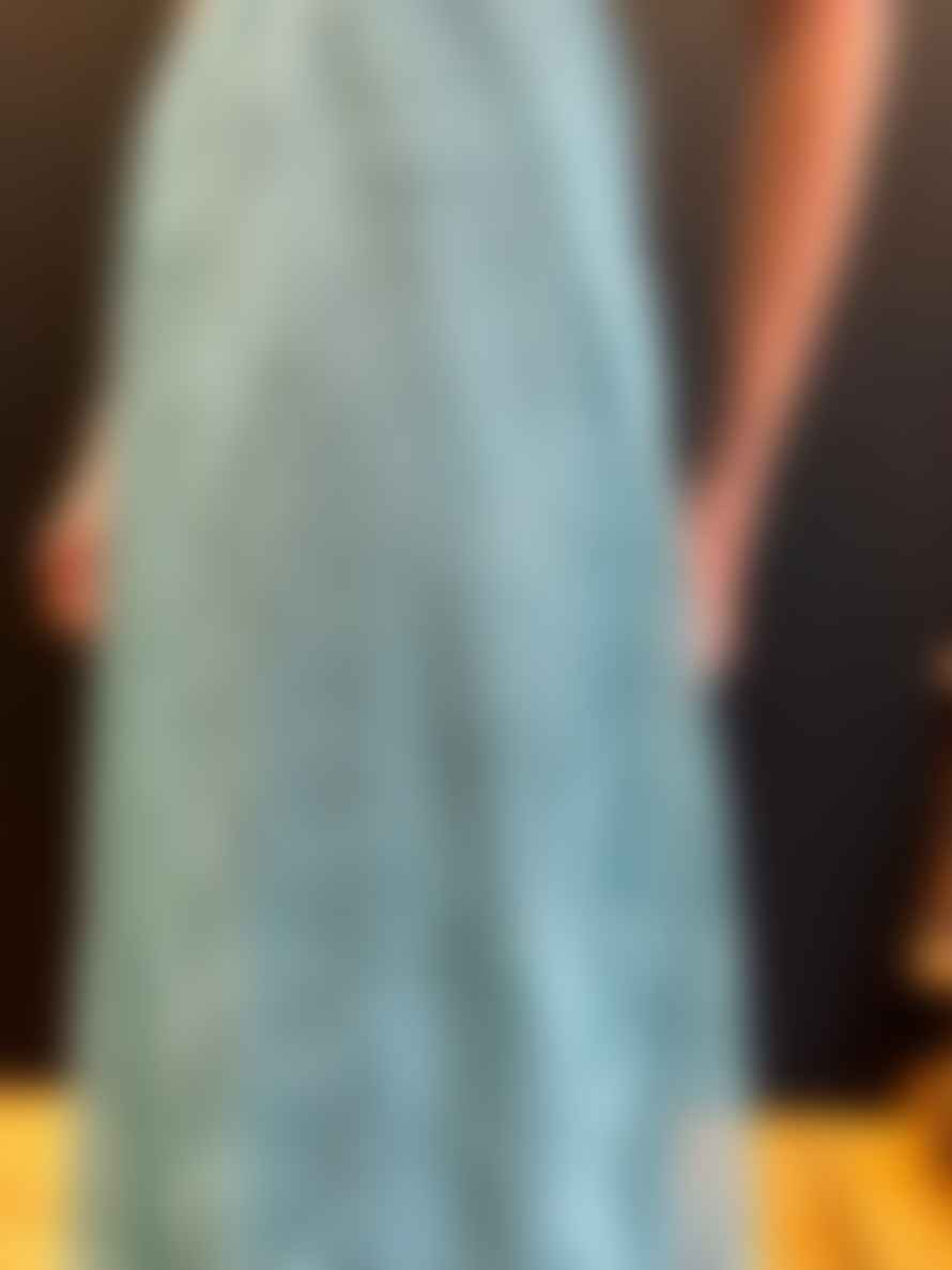 Pennyblack Benefico Embroidered Aquamarine Dress