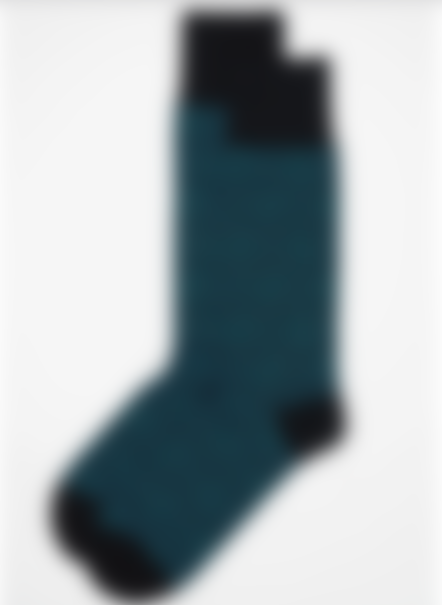 Peper Harow Black Sable Polka Stripe Socks