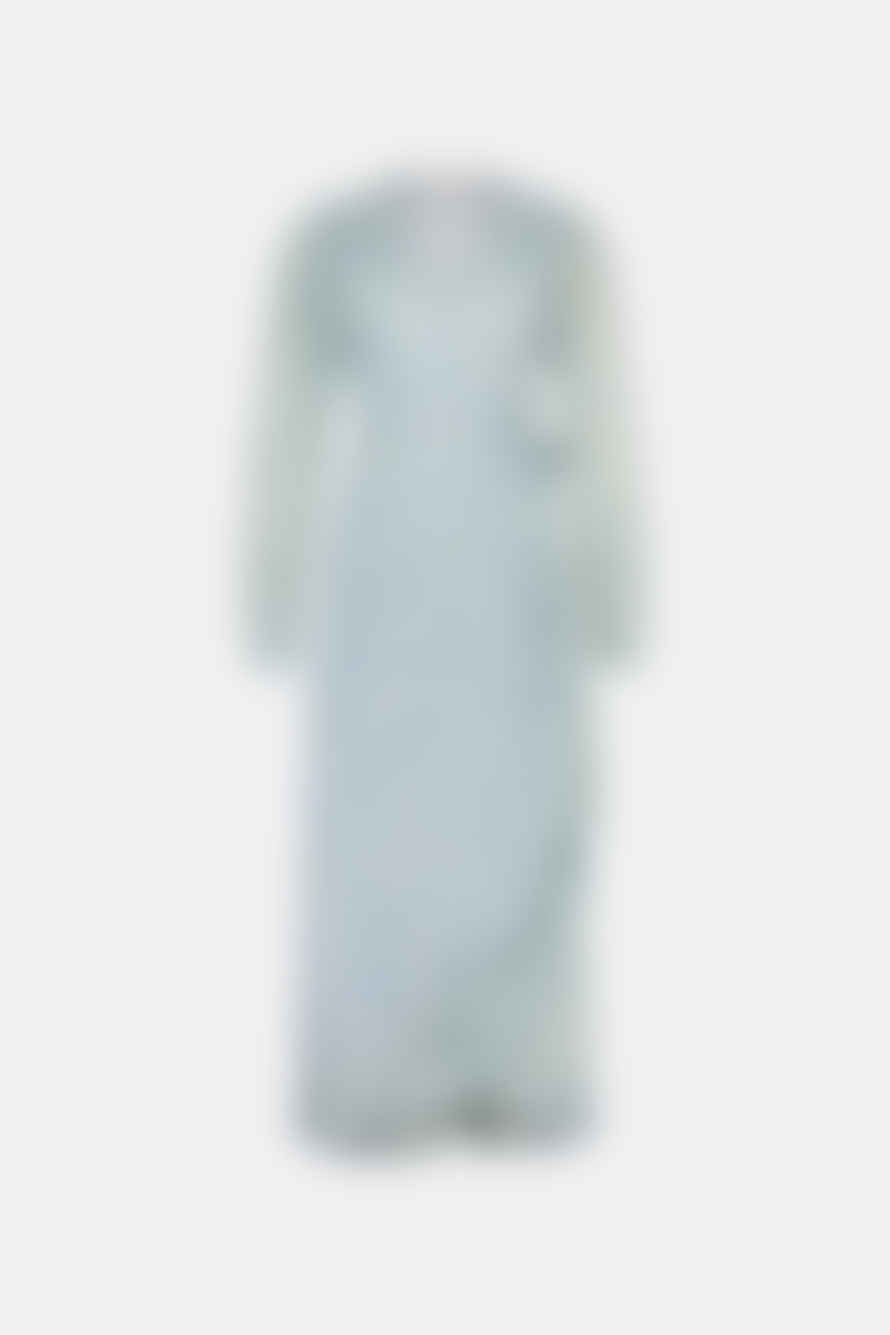Fabienne Chapot Cream White Riad Blue Natasja Frill Dress