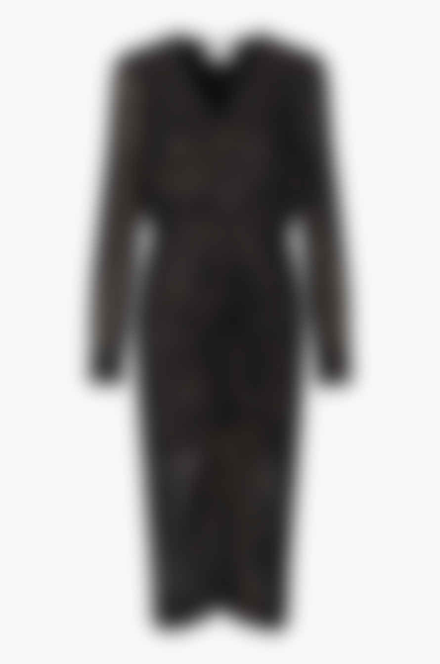 Second Female Black Chavella Midi Dress