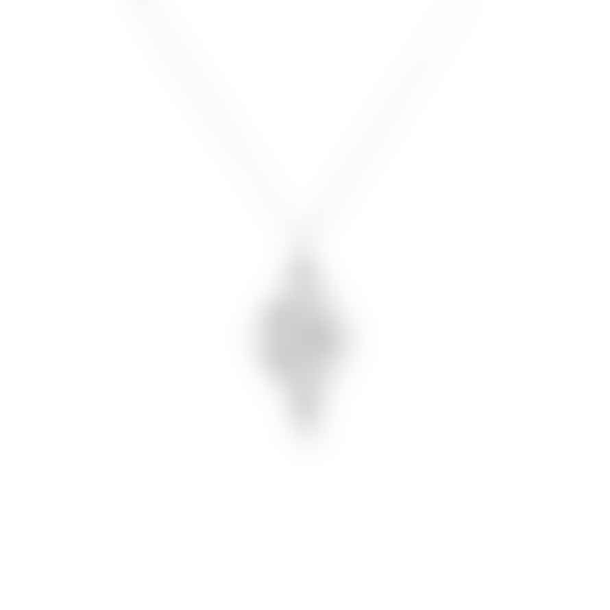 PureShore Mosaic Necklace in Sterling Silver with White Diamonds