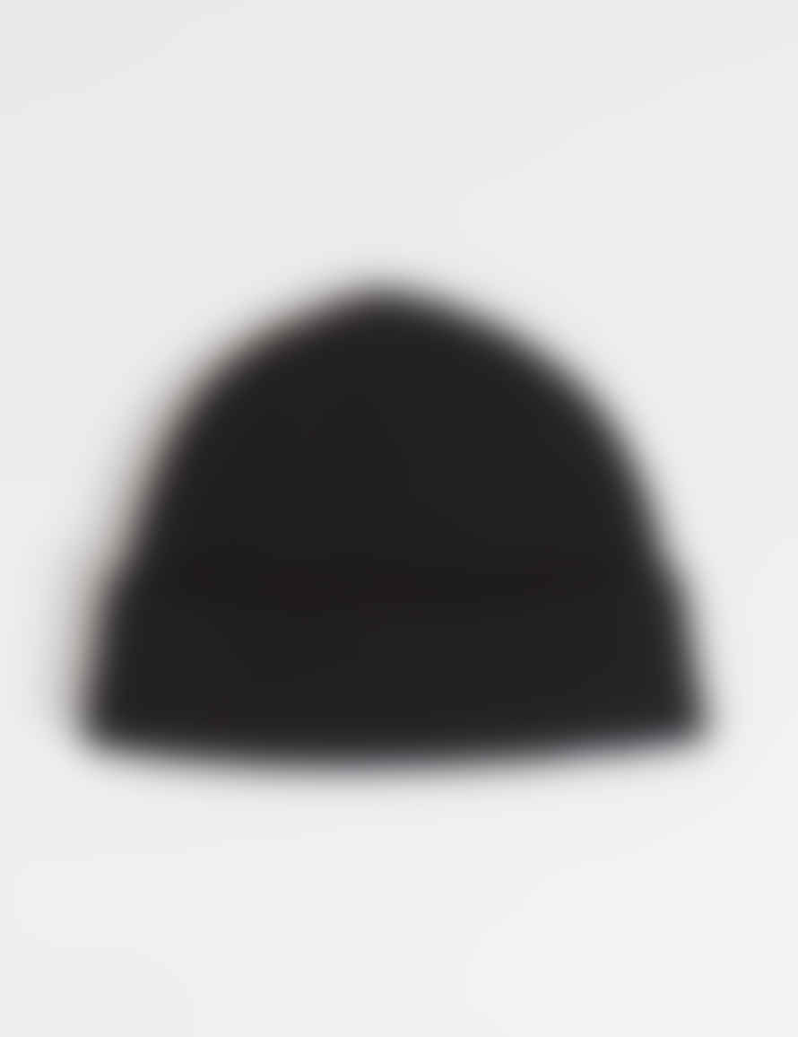 BHODE | Rib Lambswool Beanie Hat | Black