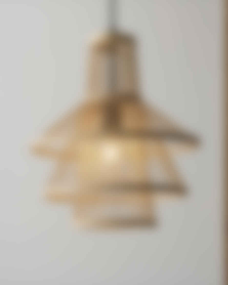 Gallery Direct Tiered Bamboo Pendant Light