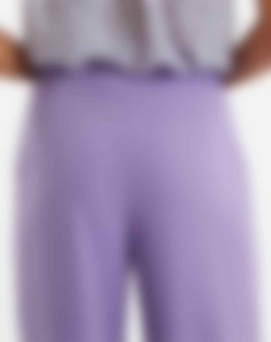 Lilac Rose Louche Elina Wide Leg Trouser In Lilac
