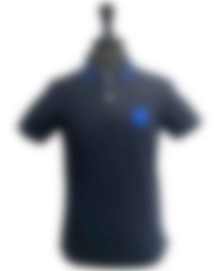 PSYCHO BUNNY - Shane Fashion Polo Shirt In Navy Blue B604x1pc Nvy