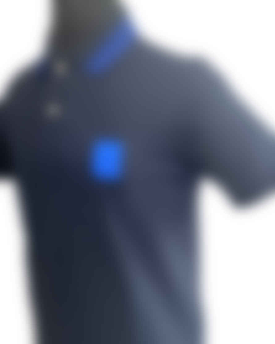 PSYCHO BUNNY - Shane Fashion Polo Shirt In Navy Blue B604x1pc Nvy
