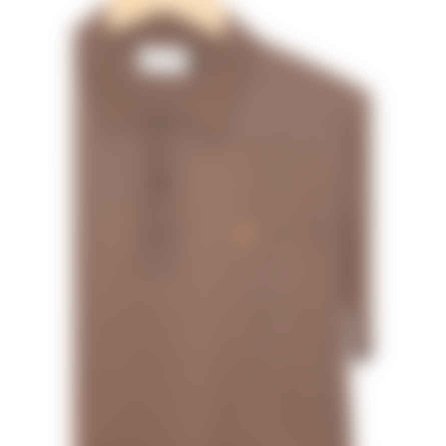 Nowadays Knitted Silk Polo Brown Lentil
