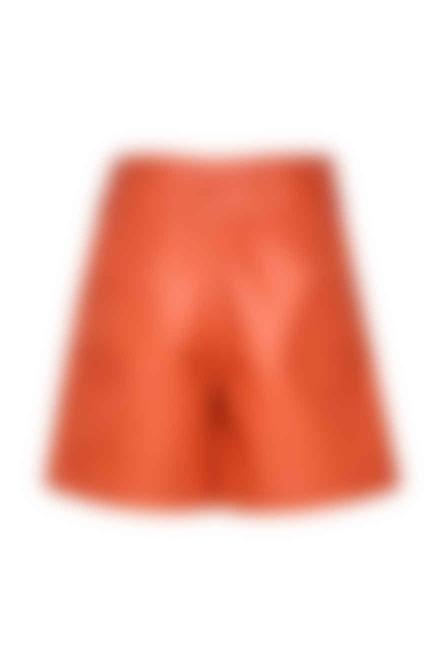 Gestuz Red Alert Ronda Leather Shorts