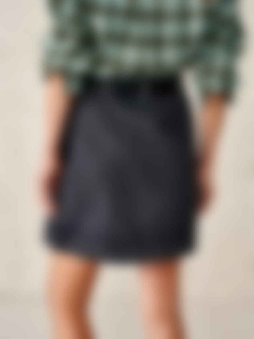 Bellerose Mini Black Stone Viha Denim Skirt