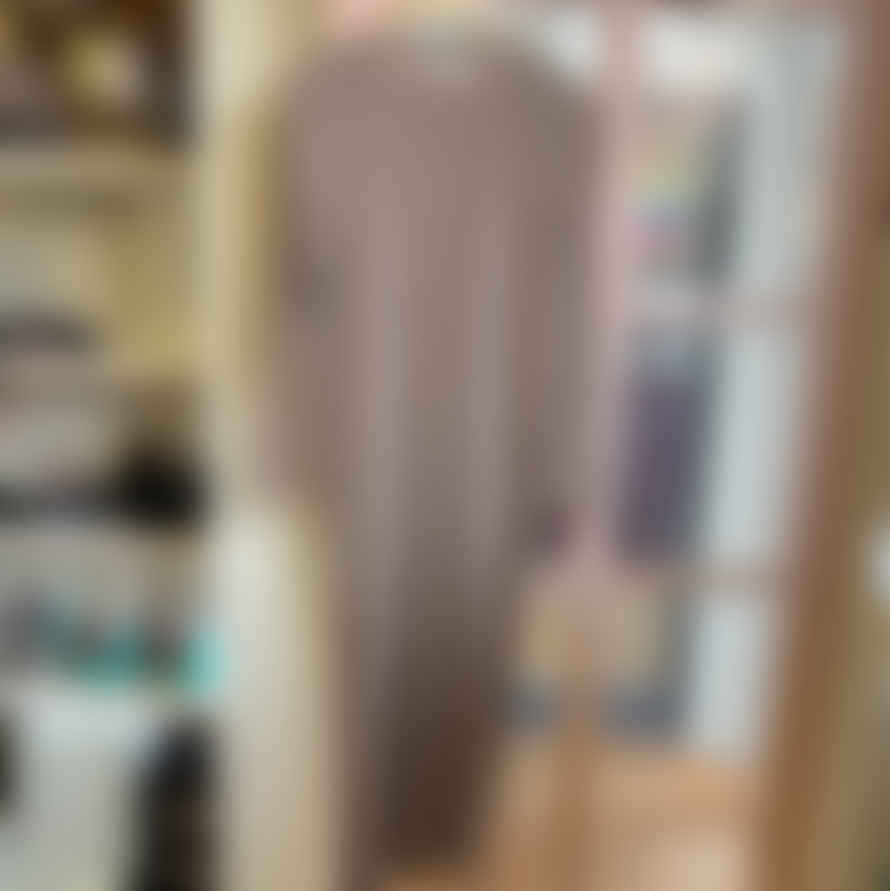 Noor Brown Stripe Payton Detail Long Sleeve Dress