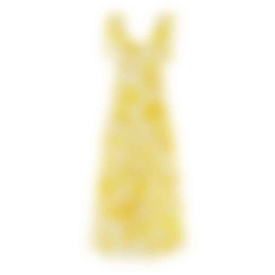 Alemais Sonny Midi Dress in Lemon