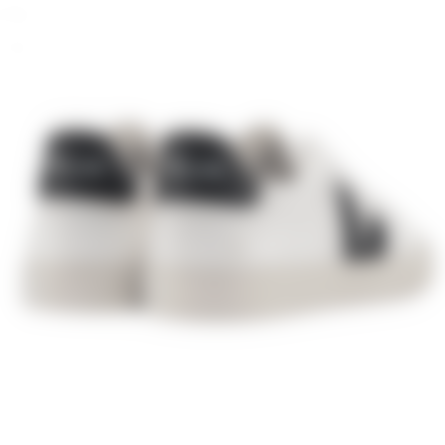Veja White Black Campo Chromefree Leather Trainers Sneakers