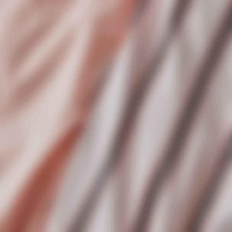 Homehagen Sateen Cotton King Duvet Set - Pink Stripe