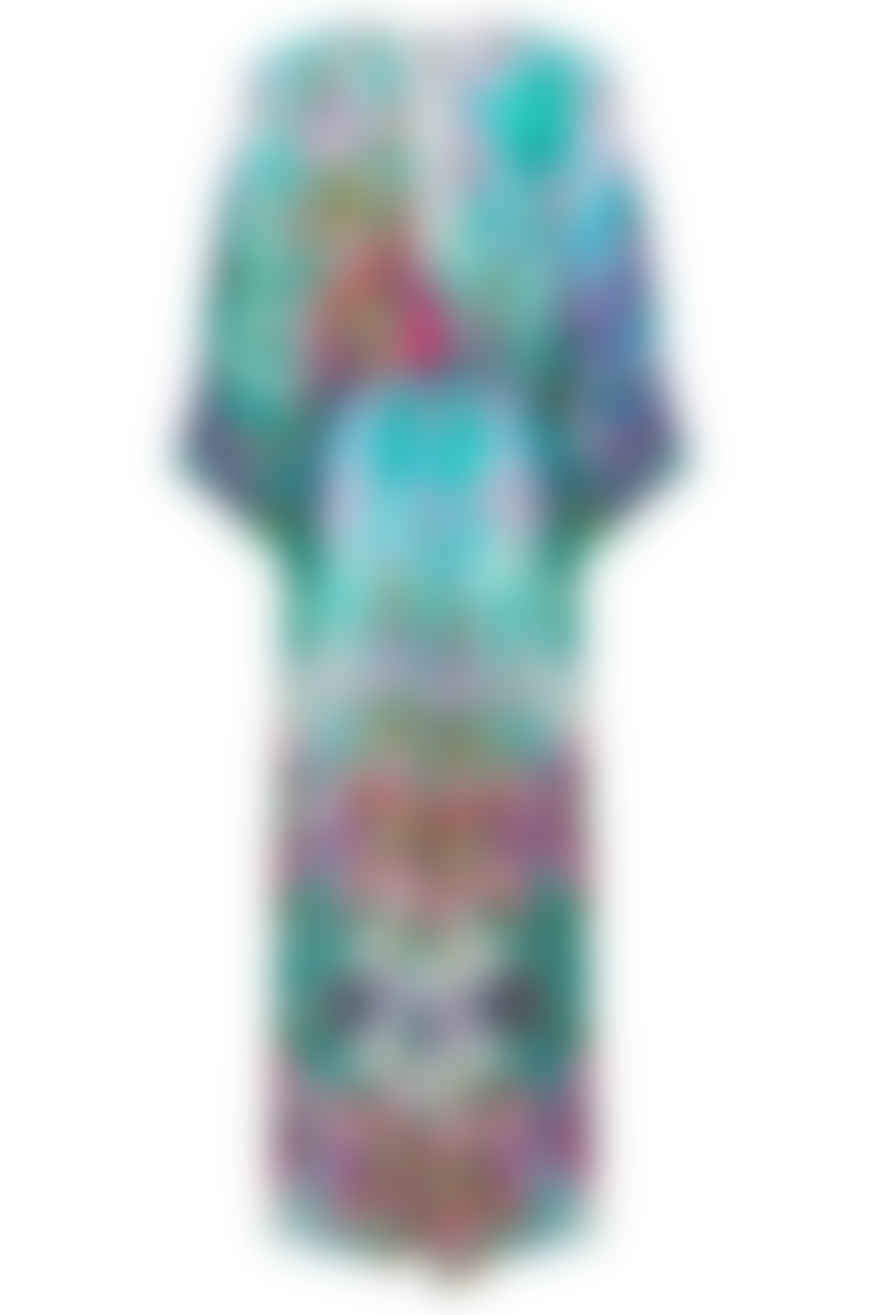 Sophia Alexia Liquid Rainbow Capri Kimono Dress