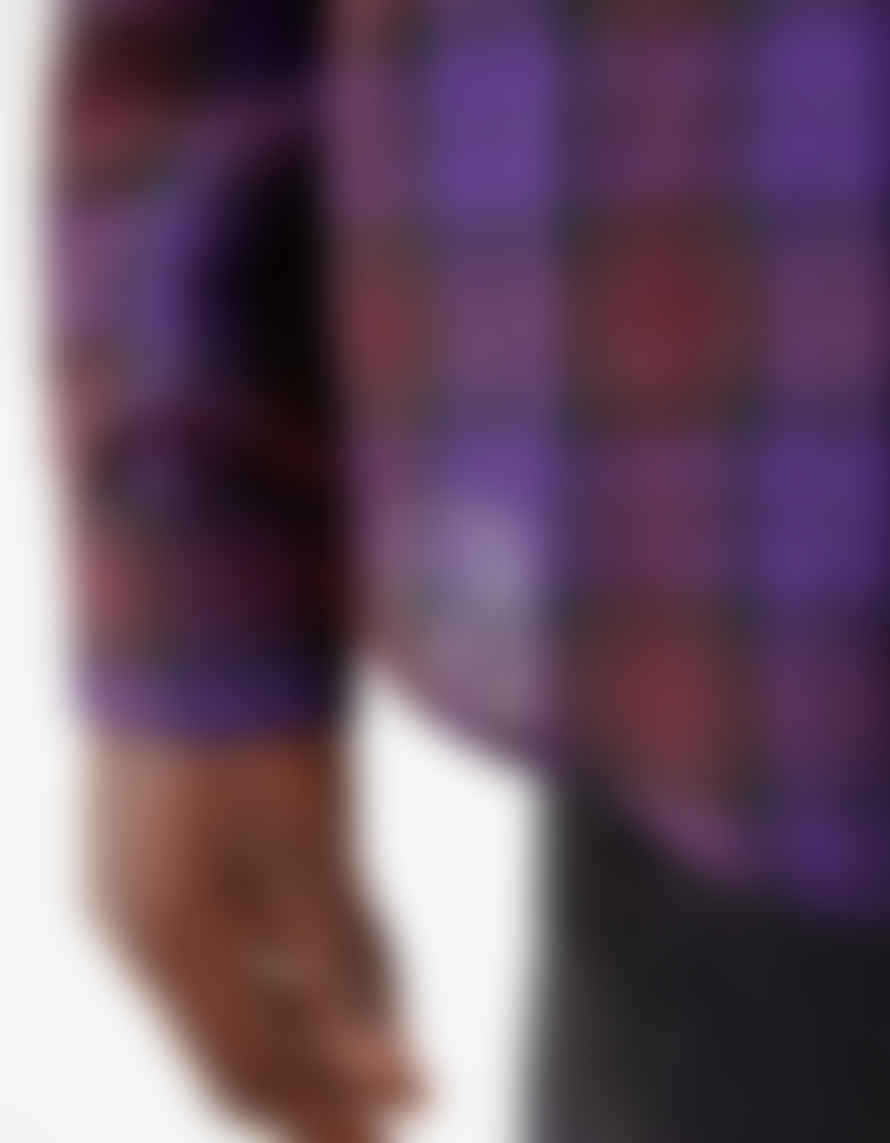 Schnayderman's Shirt Non Binary Linen Purple Check