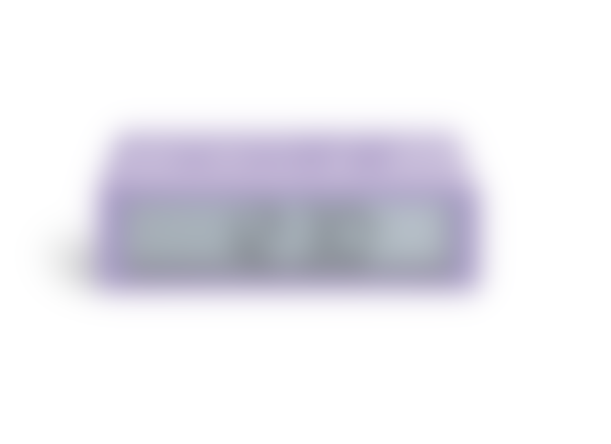 Lexon Light Purple Flip+ LCD Alarm Clock