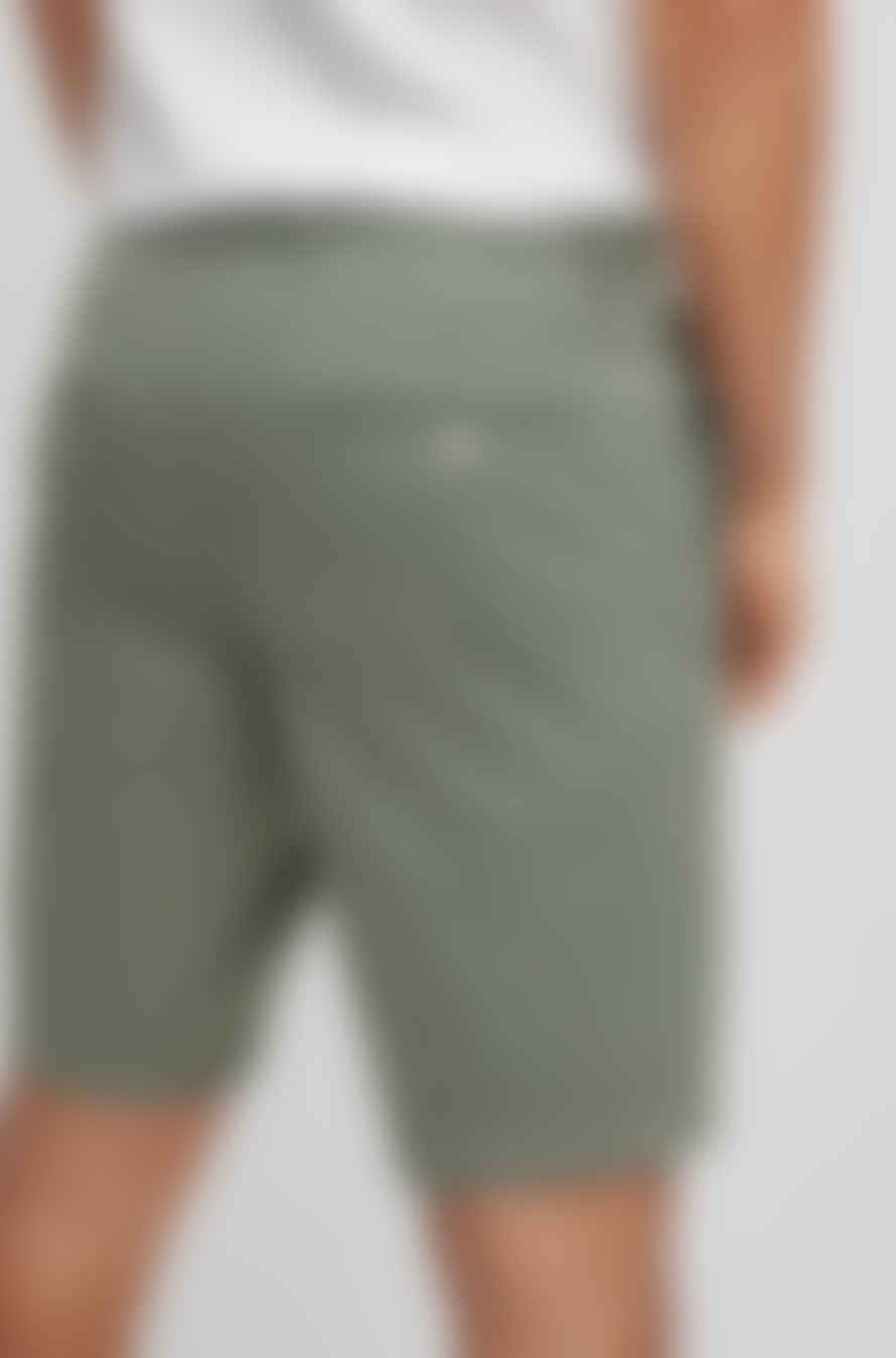 Hugo Boss Boss - Slice-short Open Green Slim Fit Shorts In Stretch Cotton 50487993 343