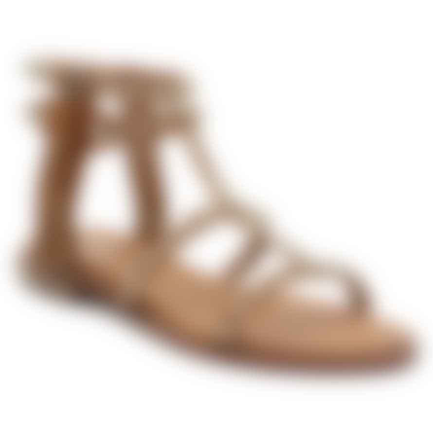 Ash Cinnamon Power Leather Studded Sandal