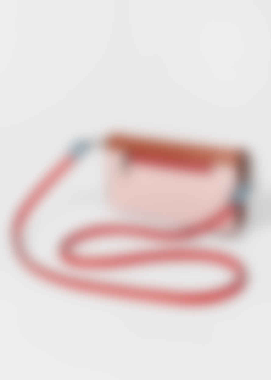 Paul Smith Tan Multi Colour Leather Phone Holder Bag