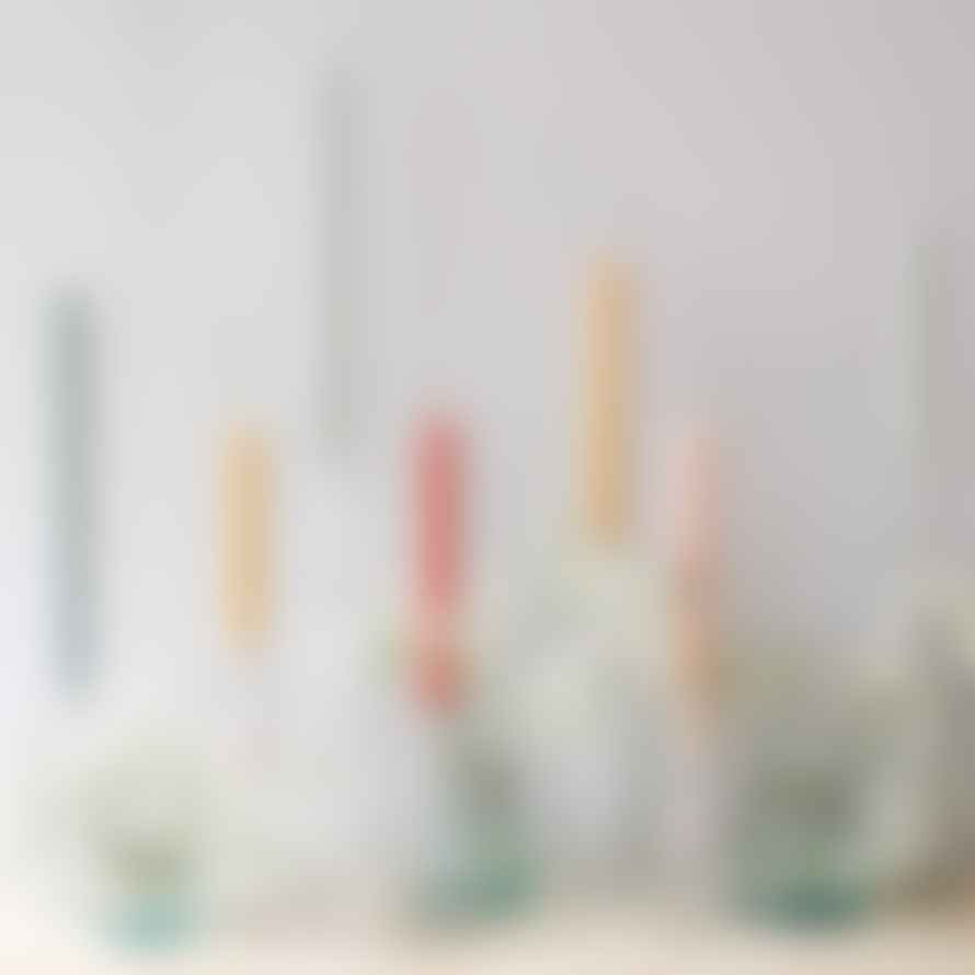 Return to Sender Sustainable Dinner Candles multicolor long - Set of 6