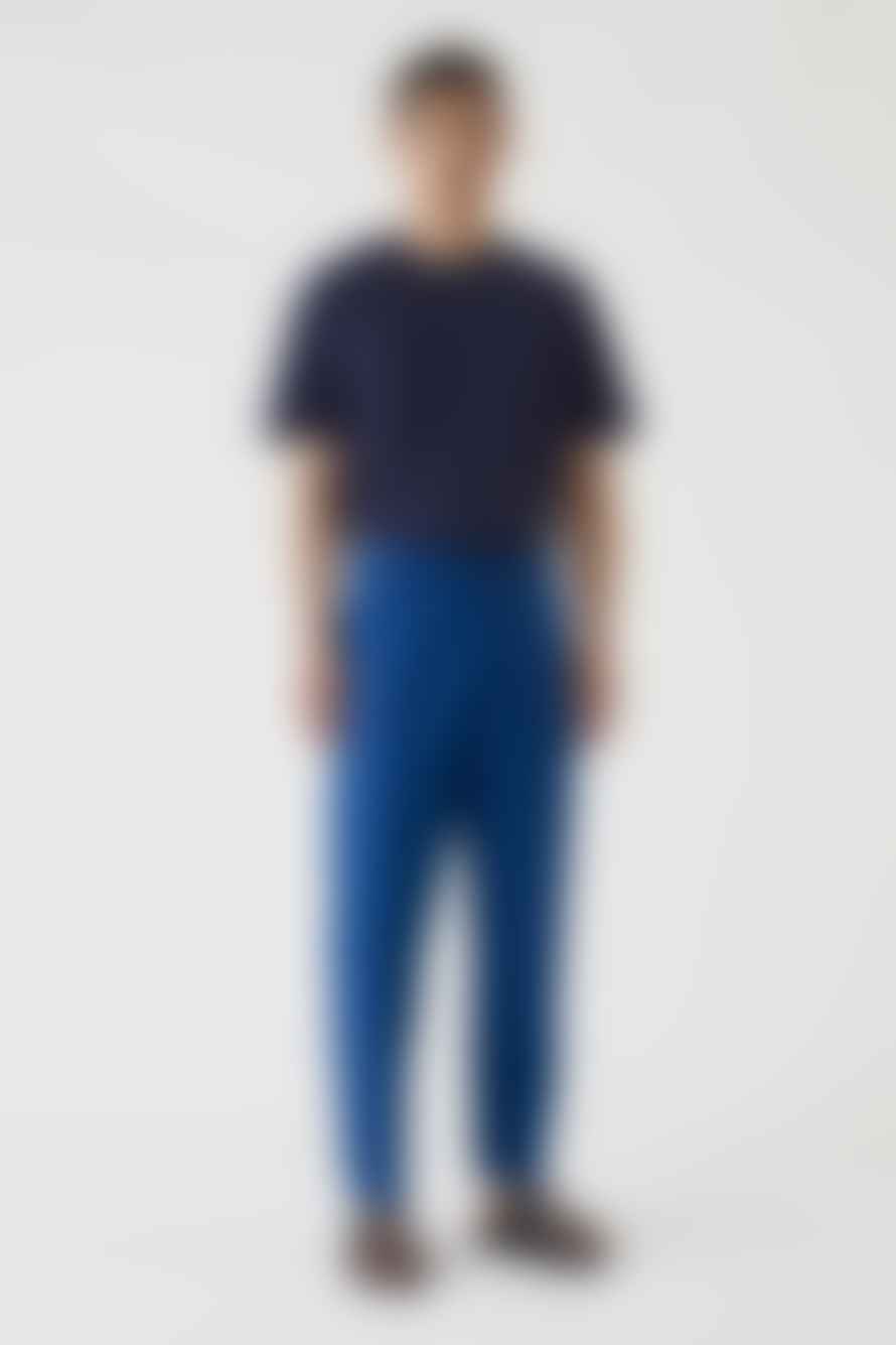 CLOSED Pantalon Dover - Popeline Coton Bio - Relaxed - Bleu Indigo