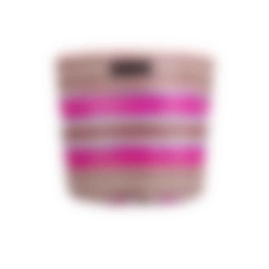 British Colour Standard Large Eco Woven Plant Pot - Neyron Pink, Pompadour & Pearl