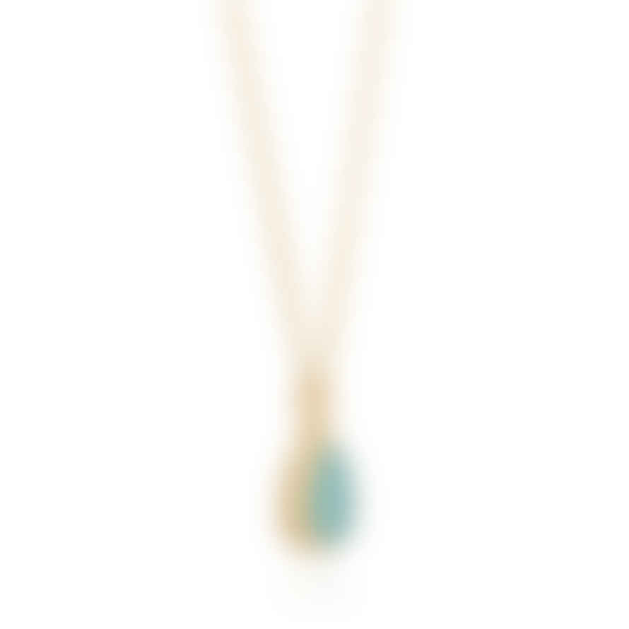 Anna Beck Medium Amazonite Drop Pendant Necklace - Gold