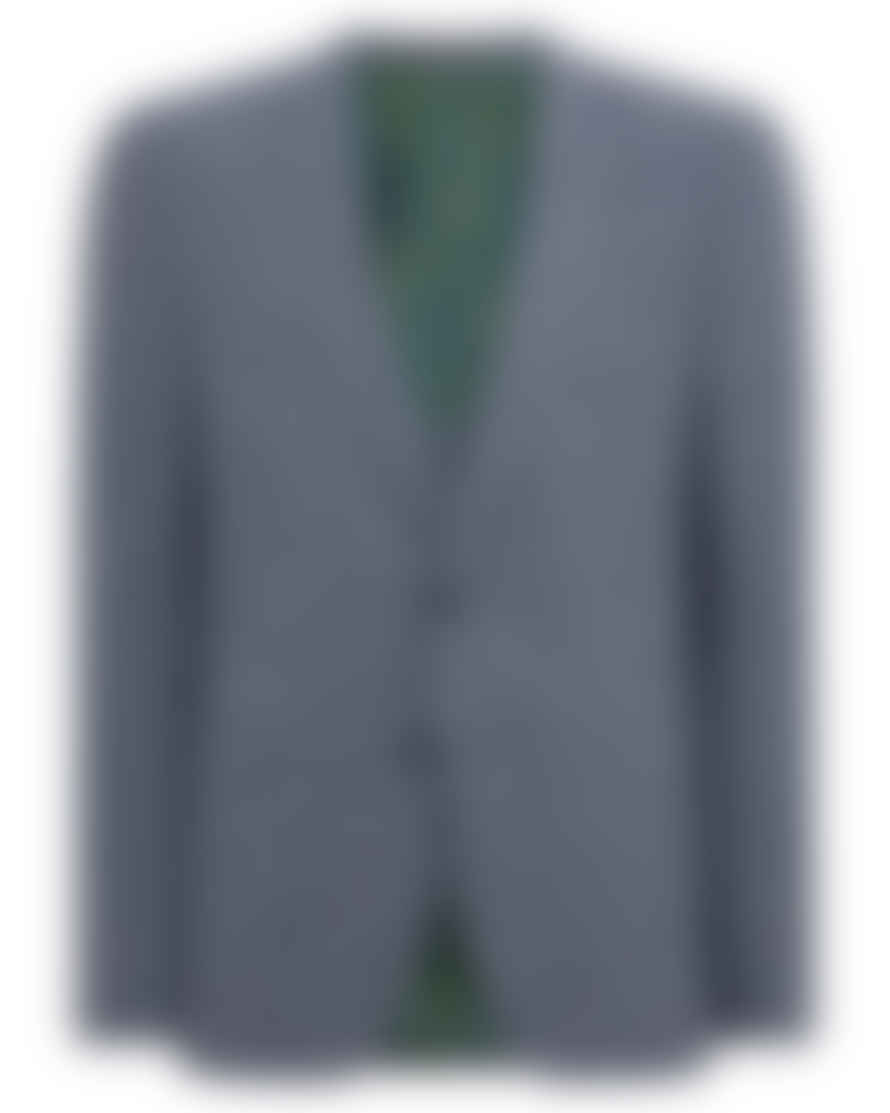 Remus Uomo Lucian Check Suit Jacket - Blue