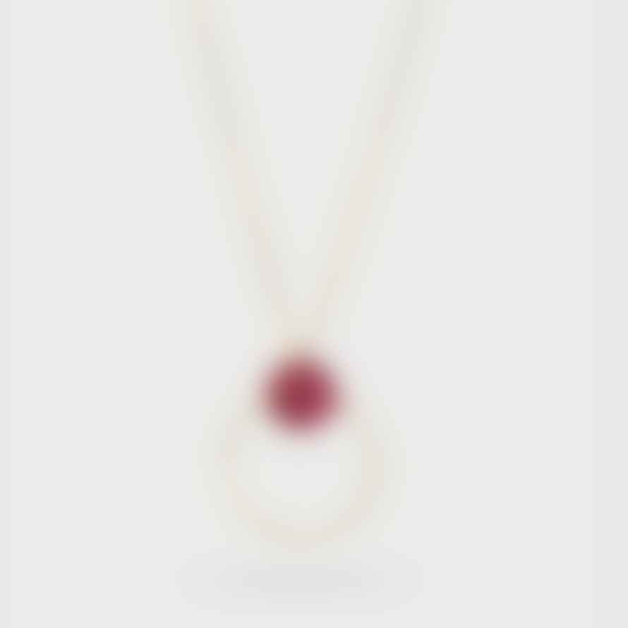 Katerina Vassou Long Necklace Silver/red